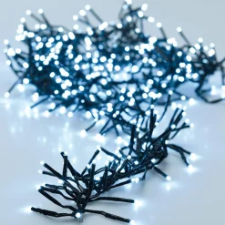 Guirlande lumineuse 11 m 1512 LED câble noir Boa Blanc froid