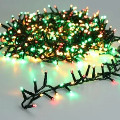 Guirlande lumineuse 14 m 700 LED câble vert Luxe Multicolore