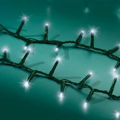 Guirlande lumineuse 7,50 m 350 LED câble vert Luxe Blanc froid
