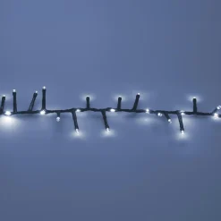 Guirlande lumineuse 20 m 1410 LED câble noir Boa effet cascade Blanc froid