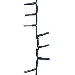 Guirlande lumineuse 11 m 500 LED câble vert Luxe Tricolore Vert/Bleu/Blanc