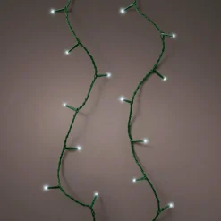 Guirlande lumineuse 18,70 m 250 LED câble vert Raccordable Blanc froid