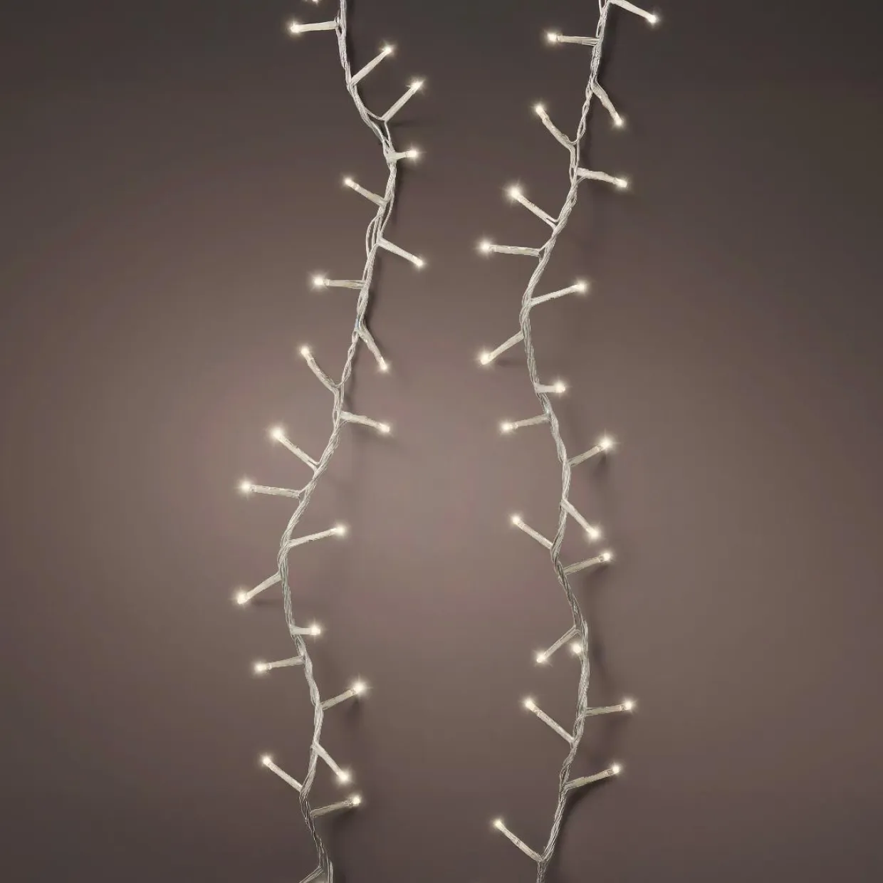 Guirlande lumineuse 11 m 500 LED câble transparent Luxe Blanc chaud