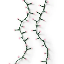 Guirlande lumineuse 11 m 500 LED câble vert Luxe Rose