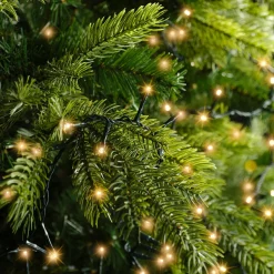 Guirlande lumineuse 7,50 m 350 LED câble vert Luxe Blanc chaud