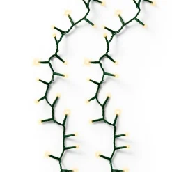 Guirlande lumineuse 16 m 750 LED câble vert Luxe Blanc chaud Champagne