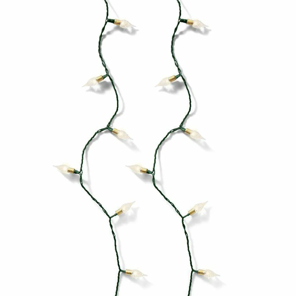 Guirlande lumineuse 18 m 180 LED câble vert Vintage Blanc chaud