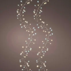 Guirlande lumineuse 12 m 960 Micro LED câble argent Luxe bicolore Blanc chaud et froid