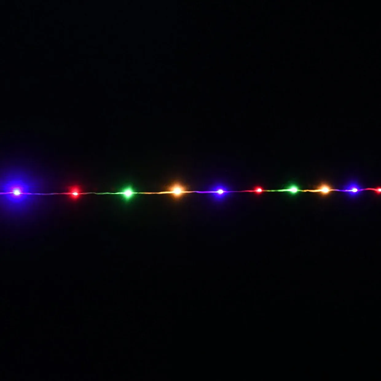 Guirlande lumineuse 10 m 100 Micro LED câble transparent Super brillante Multicolore
