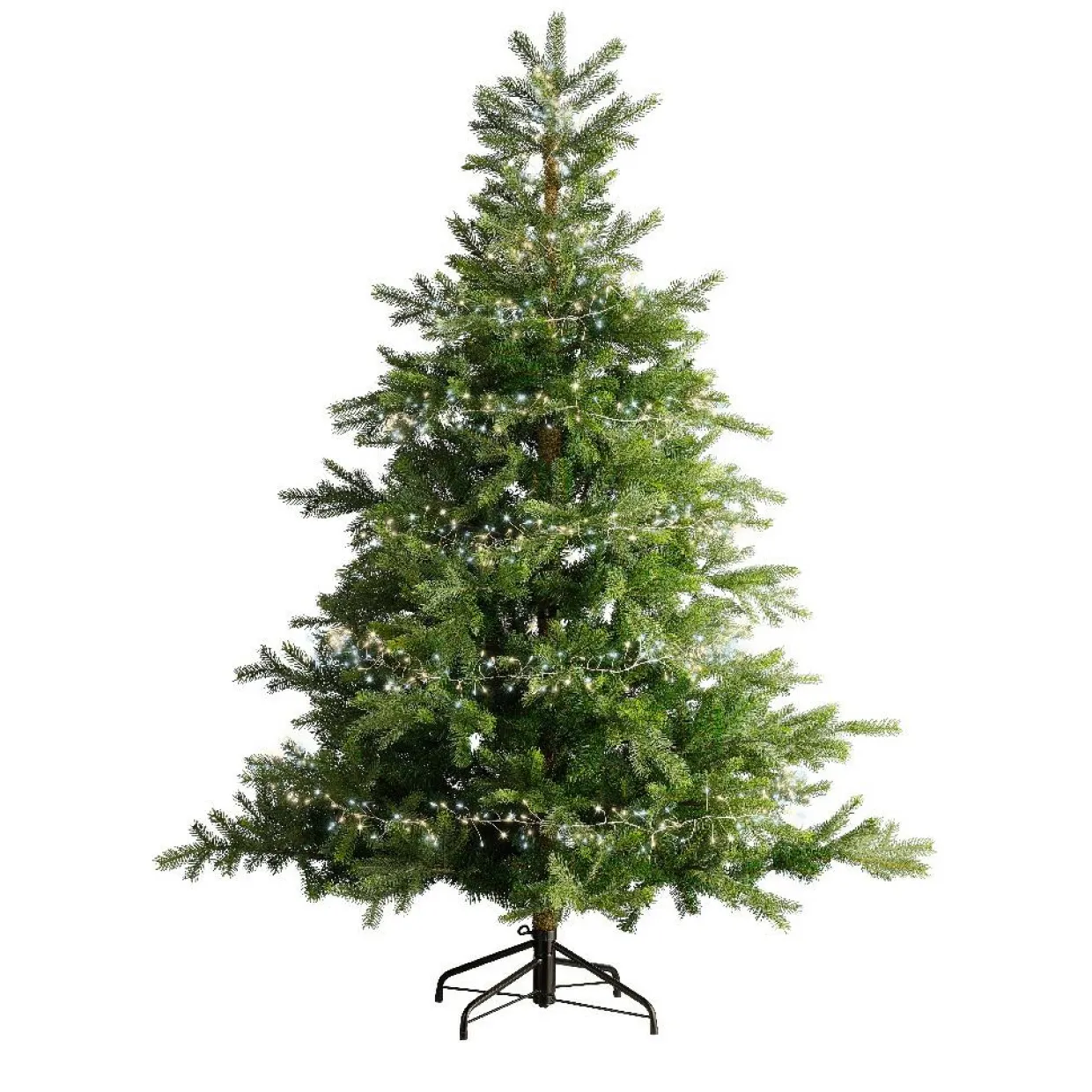 Guirlande lumineuse 6 m 480 Micro LED câble argent Luxe bicolore Blanc chaud et froid