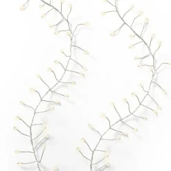 Guirlande lumineuse 6 m 480 Micro LED câble argent Luxe Blanc chaud