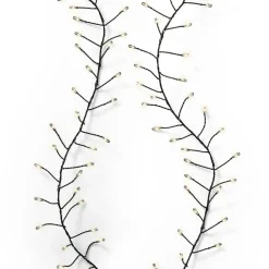 Guirlande lumineuse 6 m 480 Micro LED câble noir Luxe Blanc chaud
