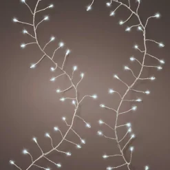 Guirlande lumineuse 6 m 480 Micro LED câble argent Luxe Blanc froid