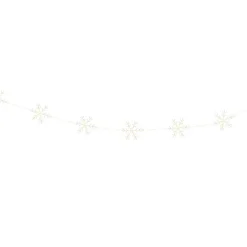 Guirlande lumineuse 2,25 m 160 micro LED Cristaux de neige Blanc chaud