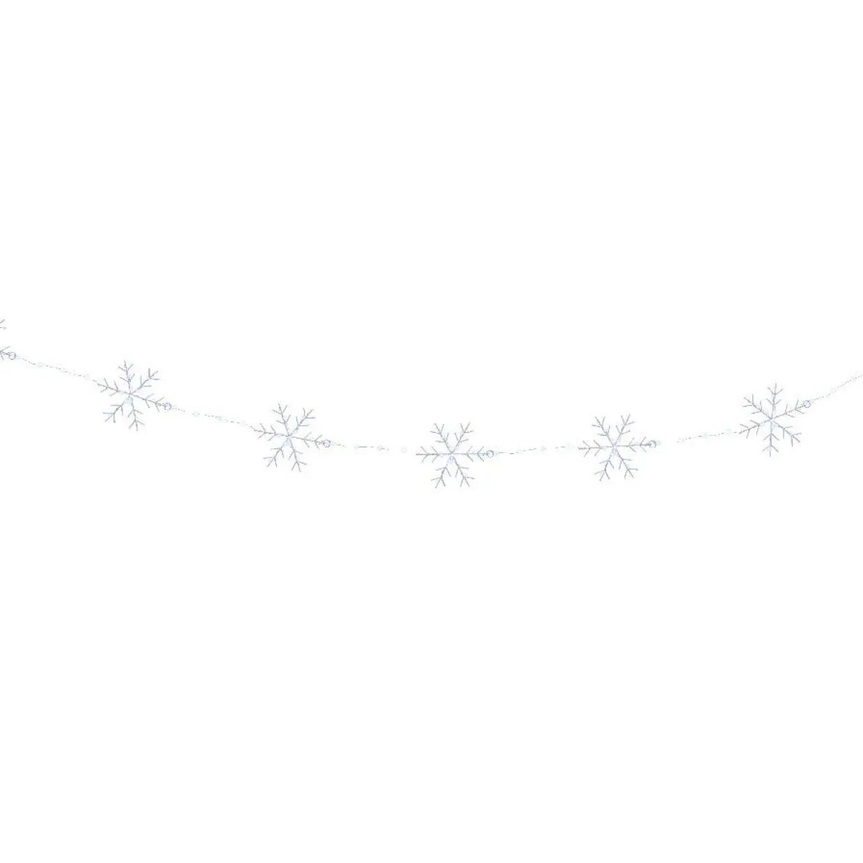 Guirlande lumineuse 2,25 m 160 micro LED Cristaux de neige Blanc froid
