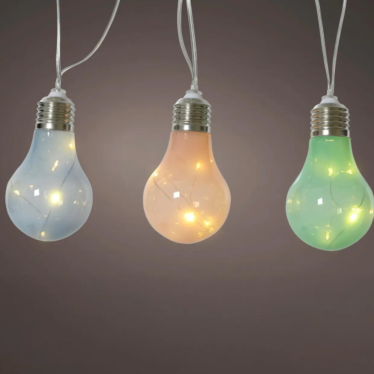 Guirlande lumineuse solaire 50 LED (4,5 m) Guinguette clignotante Multicolore soft