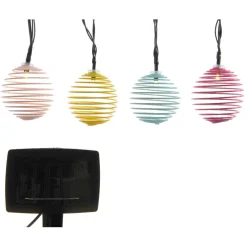 Guirlande lumineuse solaire 2,7 m 10 LED Rainbow Multicolore