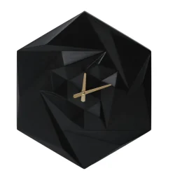 Horloge murale en bois (D45 cm) Fidji Noir