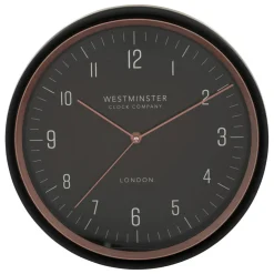 Horloge murale en métal (D29 cm) Sven Noir