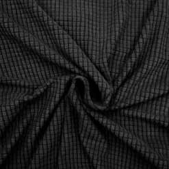 Housse de canapé extensible effet gaufré (225 x 245 cm) Sacha Noir