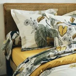 Housse de couette coton lavé (260 x 240 cm) Toco Verte