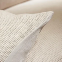 Housse de couette coton nid d'abeille (200 x 200 cm) Eva Beige