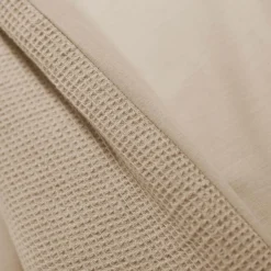 Housse de couette coton nid d'abeille (260 x 240 cm) Eva Ficelle