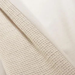 Housse de couette coton nid d'abeille (280 x 240 cm) Eva Beige