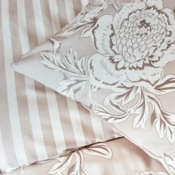 Housse de couette coton (260 x 240 cm) Lara Beige