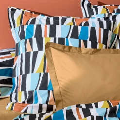 Housse de couette coton (140 x 200 cm) Pietro Multicolore