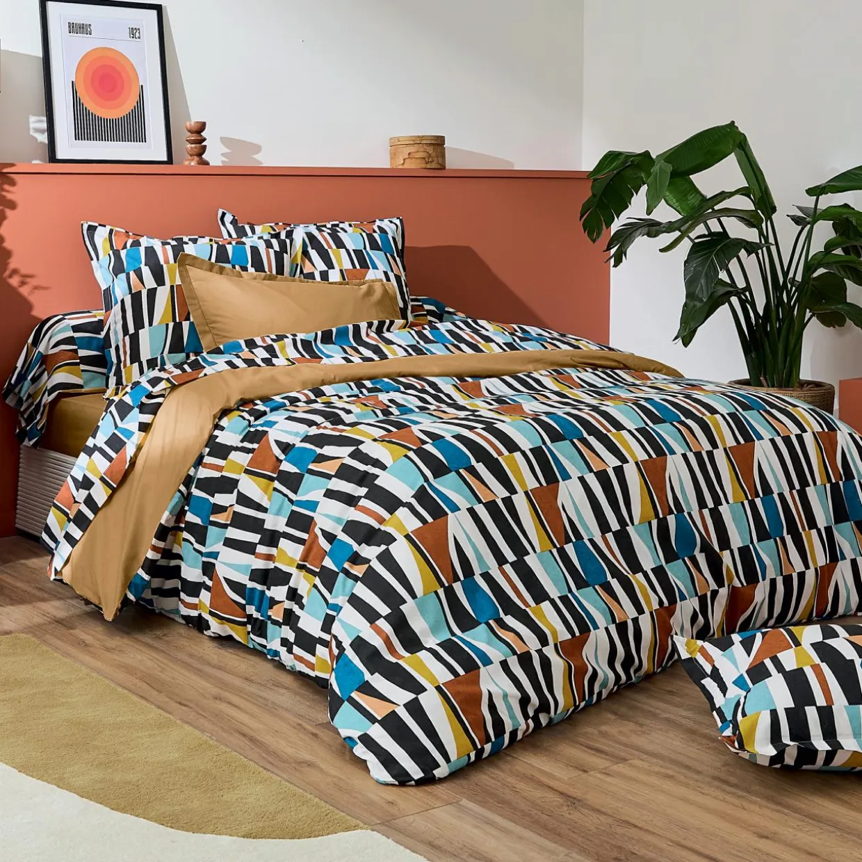 Housse de couette coton (200 x 200 cm) Pietro Multicolore