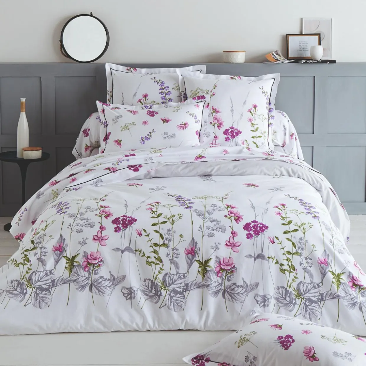 Housse de couette coton (260 x 240 cm) Pretty Blanche