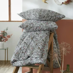 Housse de couette et deux taies coton (260 x 240 cm) Malia Multicolore