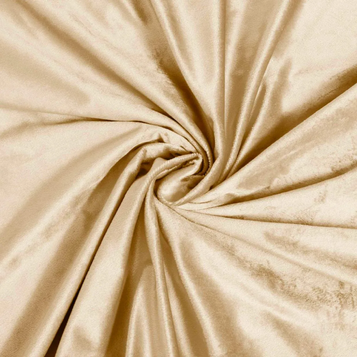 Housse de couette et deux taies d'oreiller velours (240 x 220 cm) Velina Beige sable