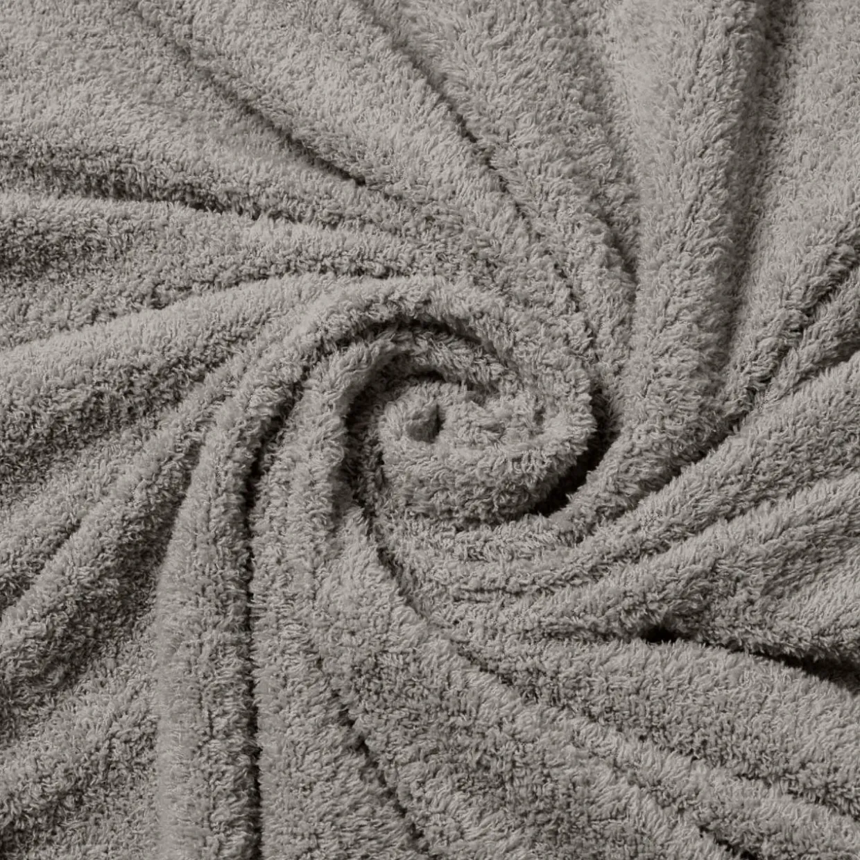 Housse de couette et deux taies d'oreiller bouclette (240 x 220 cm) Helena Gris anthracite