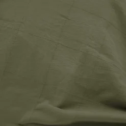 Housse de couette et deux taies d'oreiller coton lavé (240 x 220 cm) Linella Vert sauge