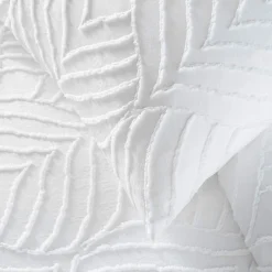 Housse de couette et une taie d'oreiller microfibre (140 x 200 cm) Heltie Blanc