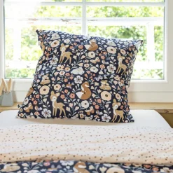 Housse de couette et une taie enfant coton (140 x 200 cm) Forêt enchantée Multicolore