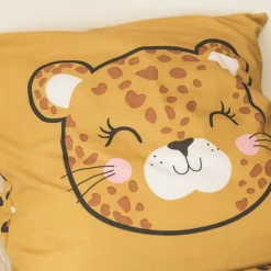 Housse de couette et une taie enfant coton (140 x 200 cm) Lola Caramel
