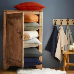 Housse de couette flanelle de coton (200 x 200 cm) Nina Gris anthracite