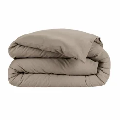 Housse de couette flanelle de coton (260 x 240 cm) Nina Ficelle
