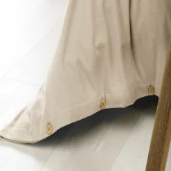 Housse de couette flanelle de coton (280 x 240 cm) Nina Beige