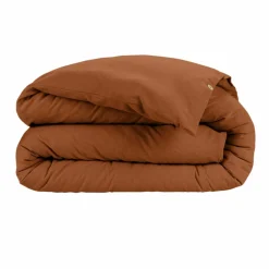 Housse de couette flanelle de coton (280 x 240 cm) Nina Terracotta