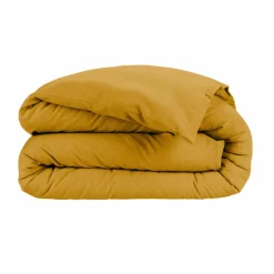 Housse de couette flanelle de coton (240 x 220 cm) Nina Jaune ocre