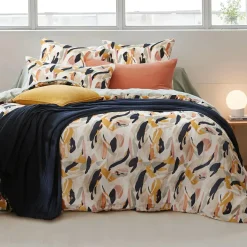 Housse de couette gaze de coton (140 x 200 cm) Mathilda Multicolore