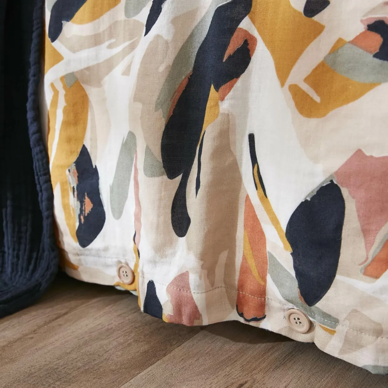 Housse de couette gaze de coton (140 x 200 cm) Mathilda Multicolore