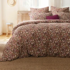 Housse de couette gaze de coton (240 x 220 cm) Constance Camel