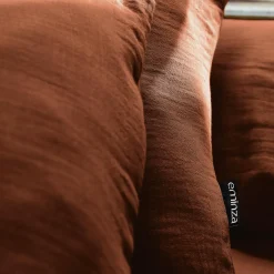 Housse de couette gaze de coton (280 x 240 cm) Gaïa Terracotta