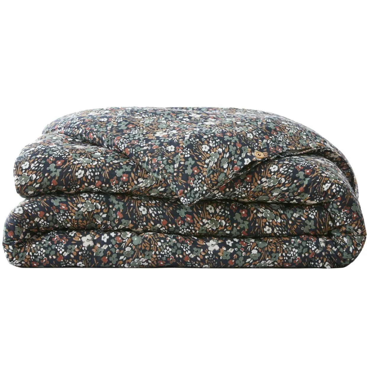Housse de couette gaze de coton (240 x 220 cm) Constance Bleu nuit