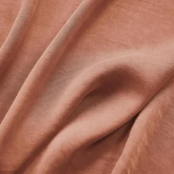 Housse de couette lyocell Tencel™ lavé (140 x 200 cm) Olivia Terracotta